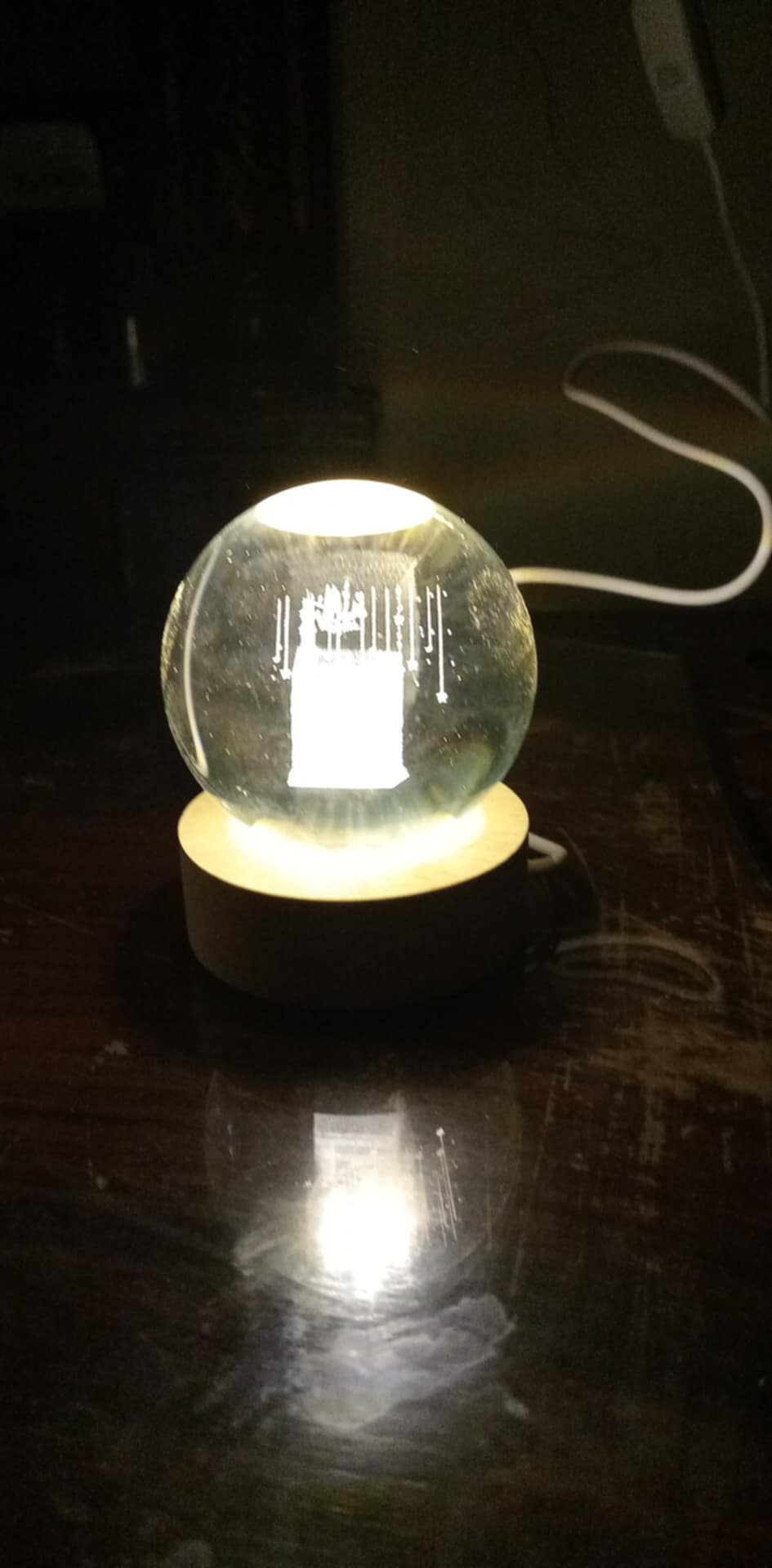 Modern 3D Crystal Galaxy Lamp with USB charging (Random Name & Design)